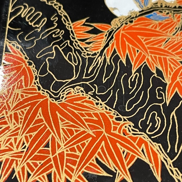 Vintage 1986 By Action Industries Lacquerware Address Book Birds In Trees - Picture 12 of 13